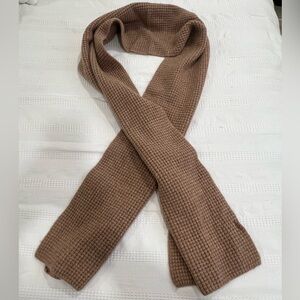 EXPRESS Brown Waffle Knit Scarf